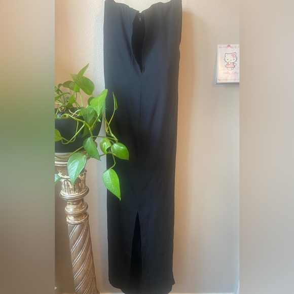 🌹 SILK Strapless Black maxi dress NWT size Small - Picture 9 of 12